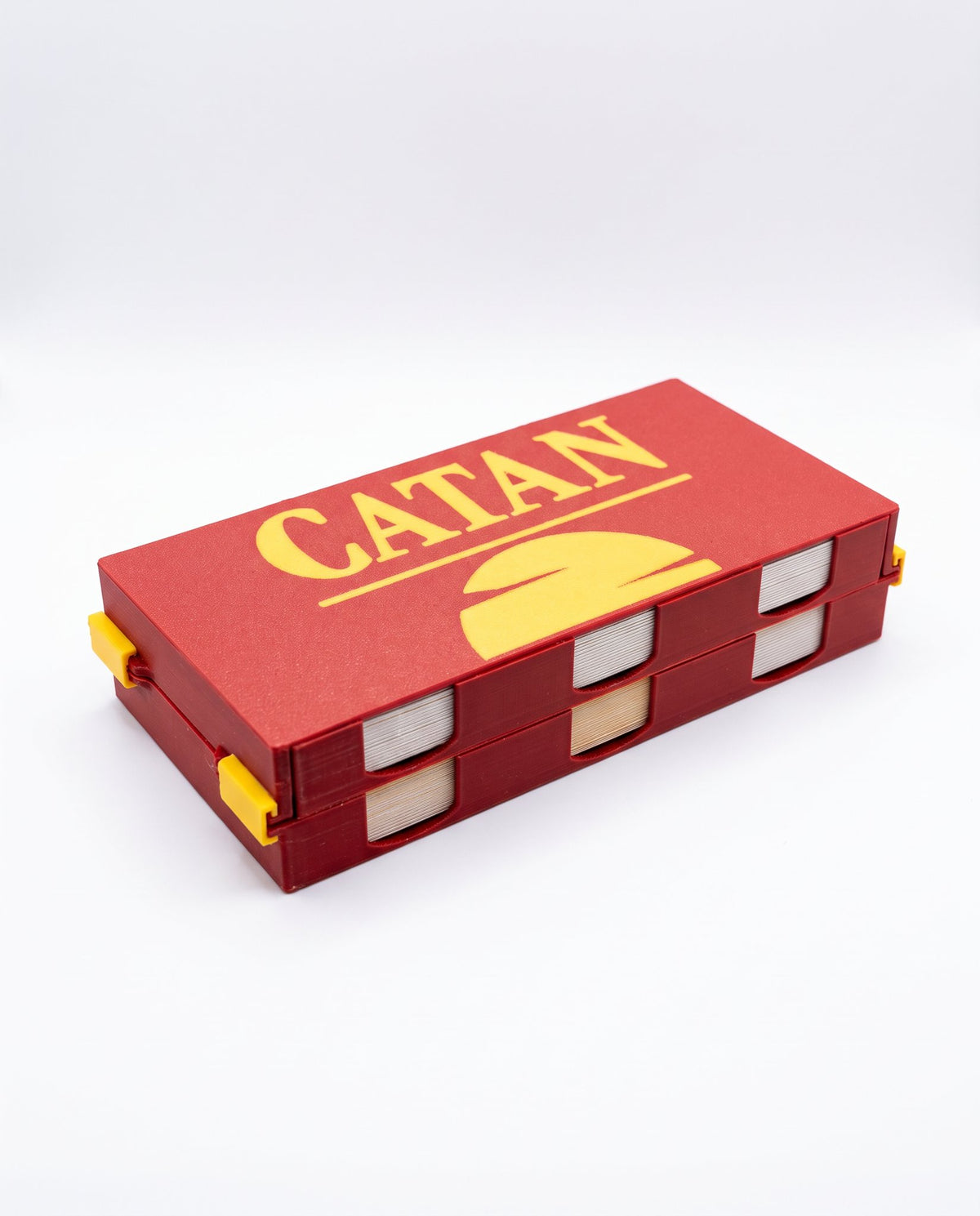 Organizador de cartas de Catan cerrado