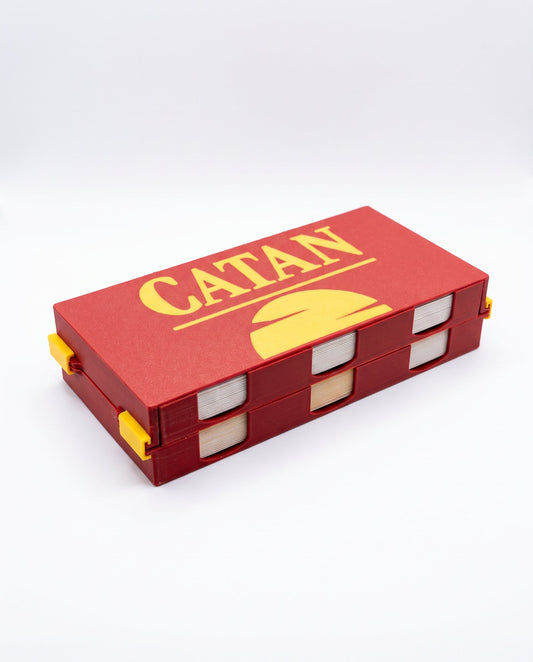 Organizador de cartas de Catan cerrado