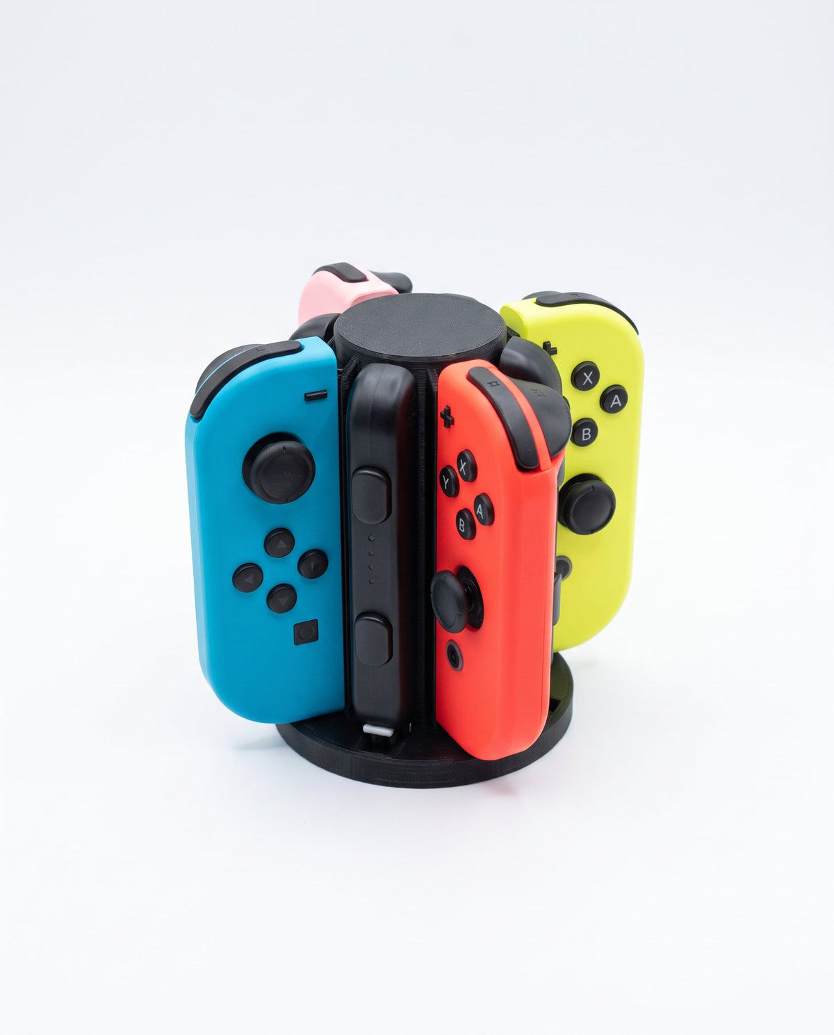 Soporte con Joy-Con de colores colocados